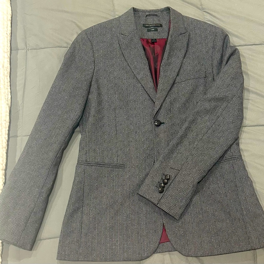 Light Grey, Size 38 John Varvatos Slim Fit Jacket
